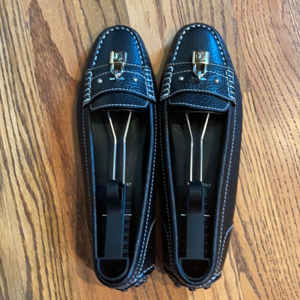 Louis Vuitton Leather Padlock Moccasin 38.5 (8.5)